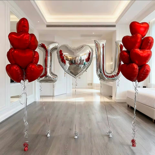 I Love You Foil Balloon Set